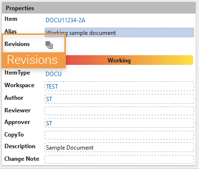 Accessing revision log